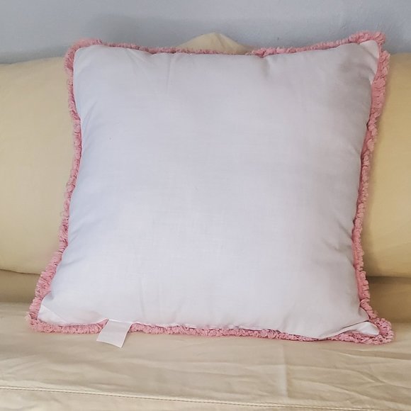 Beaded Floral Decorative Pillow - Picture 3 of 5